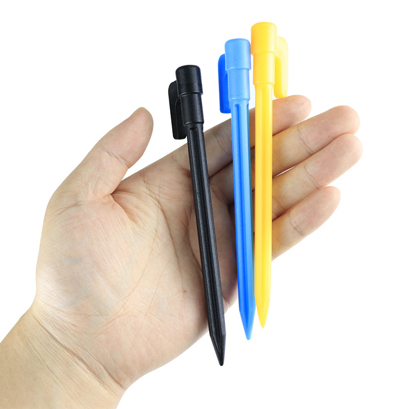 Plastic Floor Nails, Greenhouse Sunshade Net, Ready-Made Lazy Inflatable Sofa Floor Nails, Beach Mat, Windproof Yellow Plastic Floor Nails