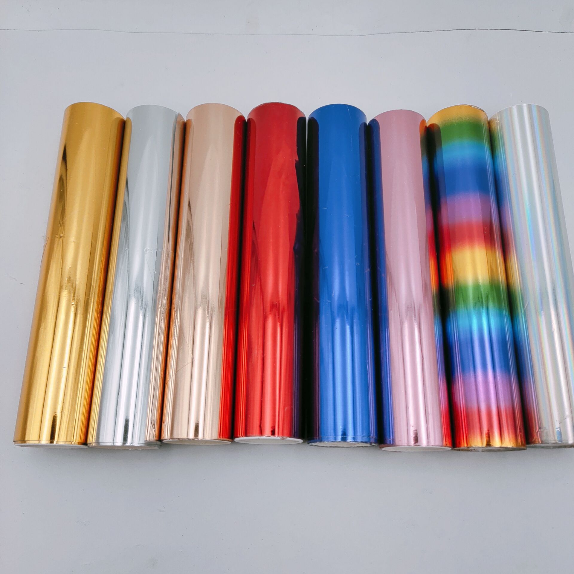 Кросс-бордерная поставка цветной горячей штамповки бумаги рулон DIY ручная работа горячая штамповка бумаги анодированный алюминиевый фольга в наличии оптом