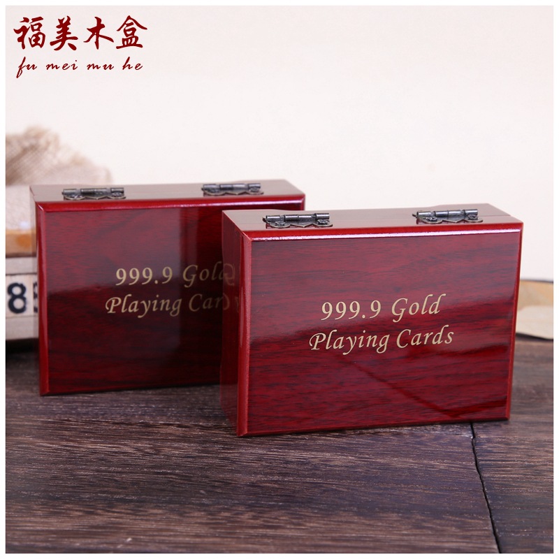 Коробка для хранения игральных карт с золотым фольгированием, креативная упаковка