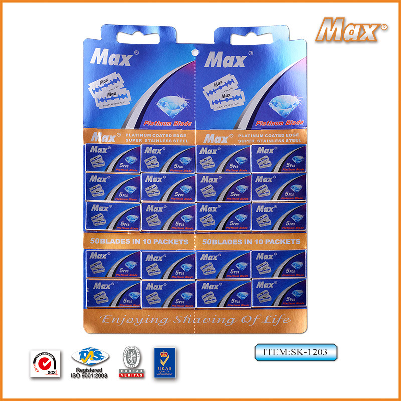 MAX производитель шведская нержавеющая сталь двухсторонний лезвие старомодная бритва для красоты