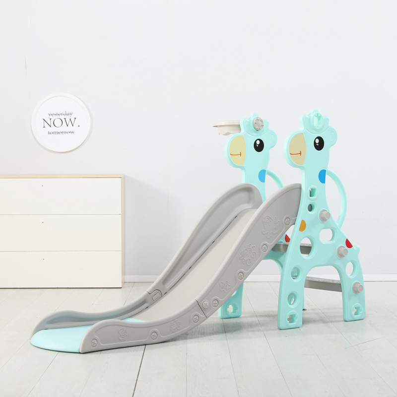 Children's Indoor Household Combination Two-in-One Baby Baby Slide Swing Kids Toy Lined Small Cartoon