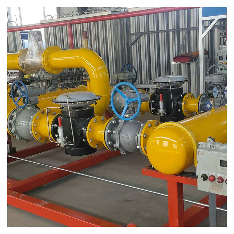 Gas CNG pressure regulating metering skid gasifier regulator CNG pressure regulating box meets the specifications
