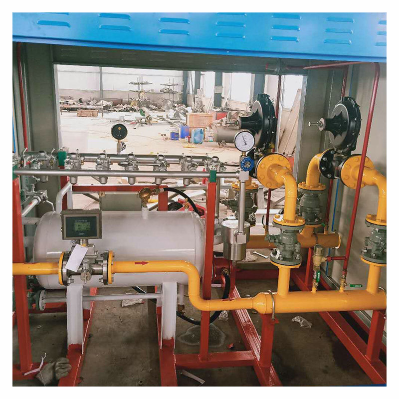 Gas CNG pressure regulating metering skid gasifier regulator CNG pressure regulating box meets the specifications