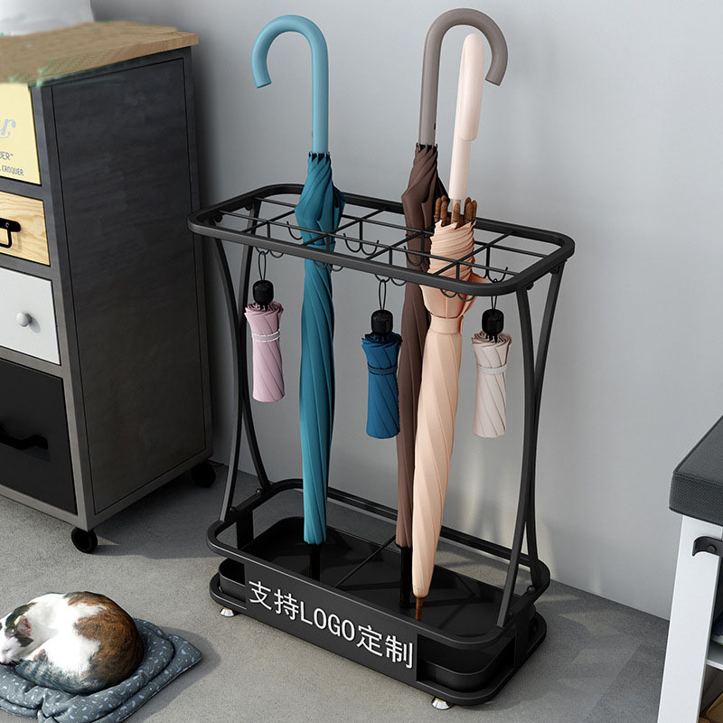 Cross-Border E-Commerce Household Umbrella Stand Hotel Lobby Storage Rack Living Room Door Umbrella Bucket Hanging Umbrella Floor-Standing Umbrella Barrel