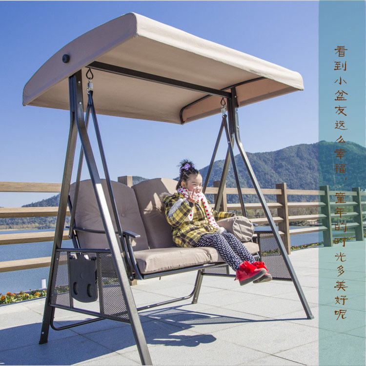 Free Shipping Outdoor Swing Rocking Chair Patio Balcony Leisure Hammock Villa Rocking Bed Panama Swing