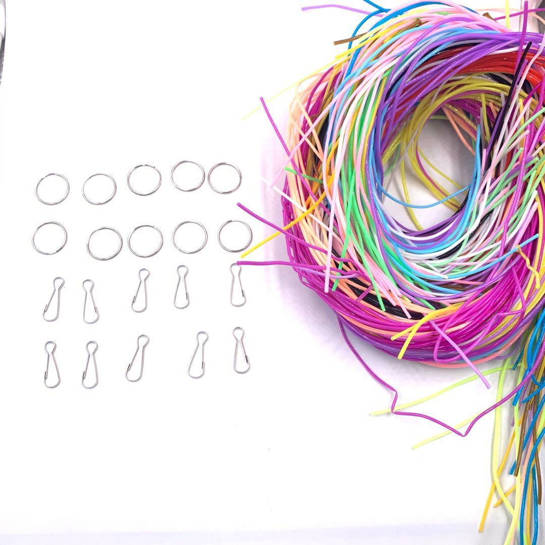 Colored Accessories (20 Pcs) 1.8mm 200 Pcs/Bag Environmentally Friendly Pvc Plastic DIY Braided Rope/Hose