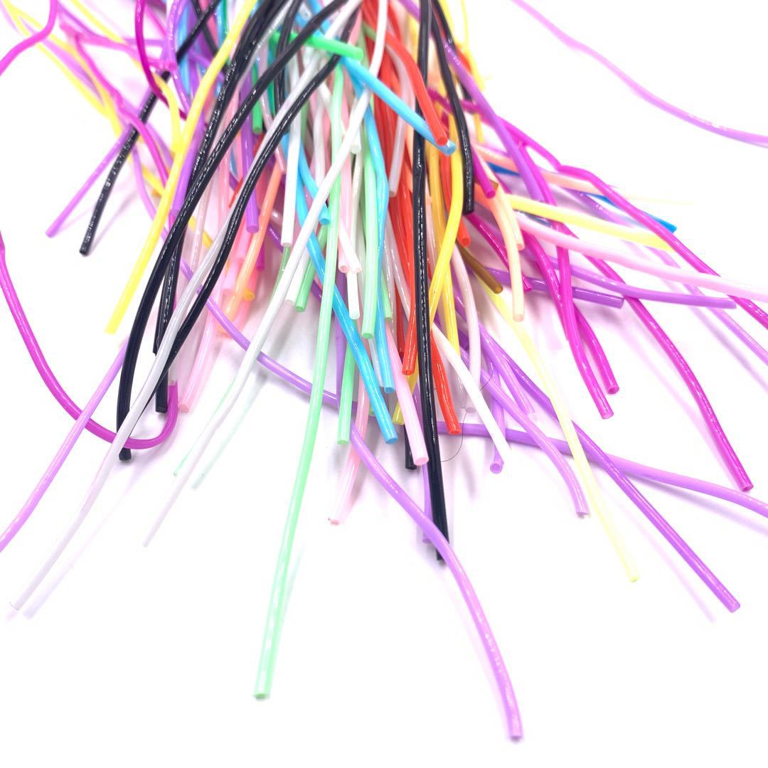 Colored Accessories (20 Pcs) 1.8mm 200 Pcs/Bag Environmentally Friendly Pvc Plastic DIY Braided Rope/Hose