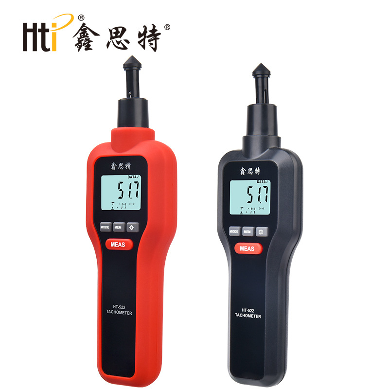Xinsitt factory wholesale contact tachometer laser aiming handheld meter contact speed tester