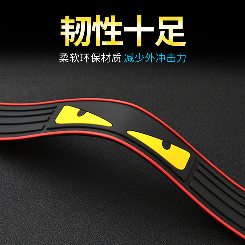 Factory direct car threshold protection rubber strip PVC welcome pedal anti-scratch anti-scratch car stickers Sports Universal logo