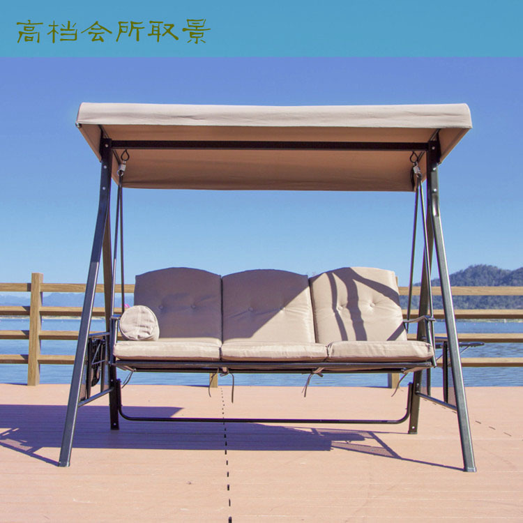 Free Shipping Outdoor Swing Rocking Chair Patio Balcony Leisure Hammock Villa Rocking Bed Panama Swing