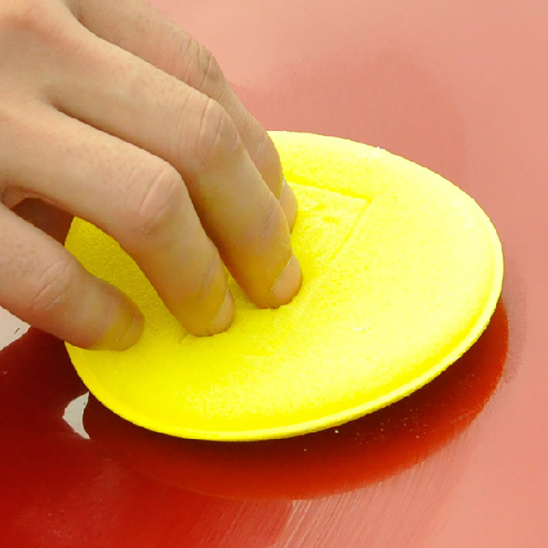 Car waxing edge pressing sponge high density body polishing sponge wiping round cleaning beauty maintenance car washing tools