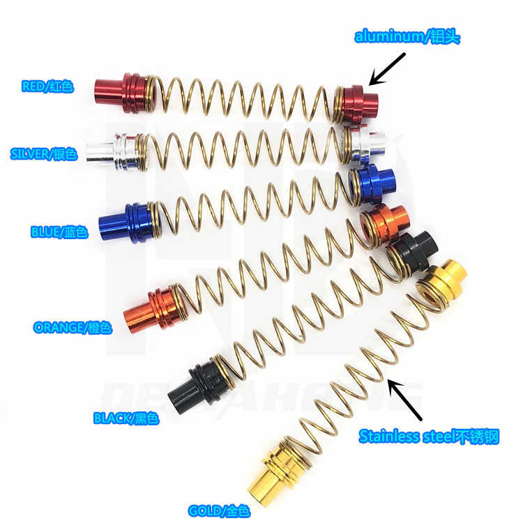 Suitable for Honda, Yamaha Motorcycle Spring Brake Return Rear Drum Brake Blue Stainless Steel Compression Spring Aluminum Head