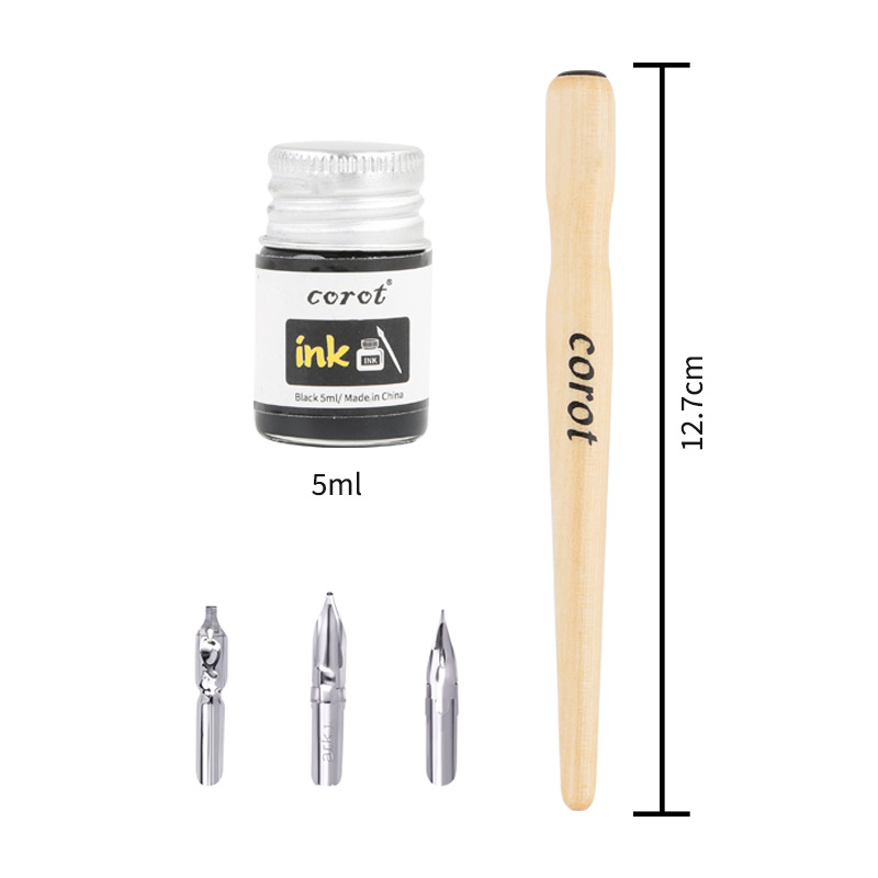 Dip Pen cartoon drawing tool brush design dip pen round tip Hook pen cross-border comic pen