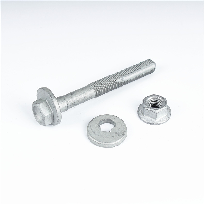 Car rear suspension rear axle adjustment eccentric bolt applicable model TOYOTA LAND blue white zinc bolt