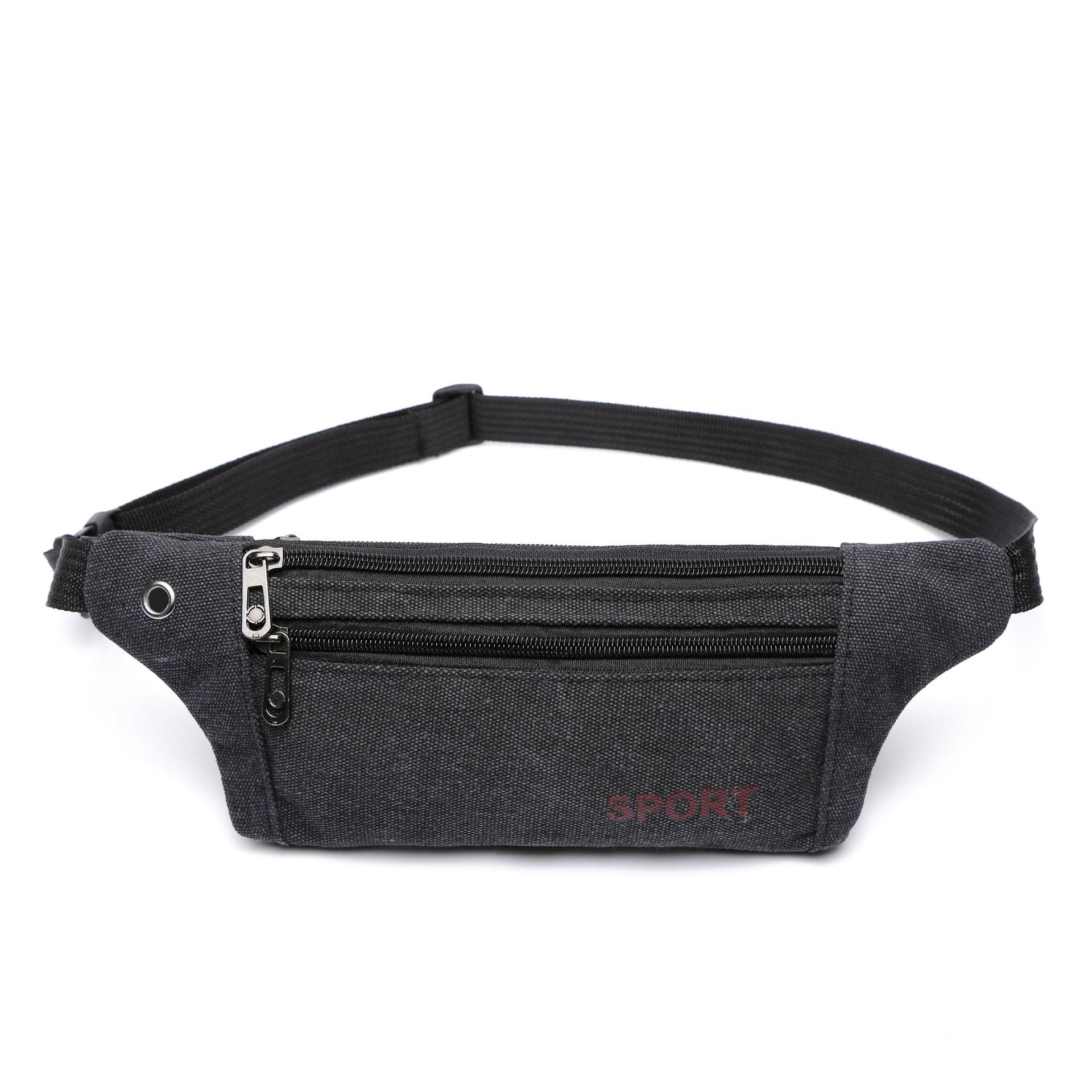 Sports waist bag men's and women's 2022 new outdoor mobile phone bag running fitness leisure close-fitting canvas small bag wholesale