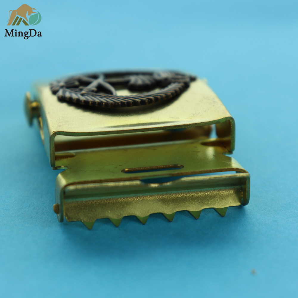 Die-Cast Sign Copper Military Buckle Saudi Arabia Export Factory Direct Sale