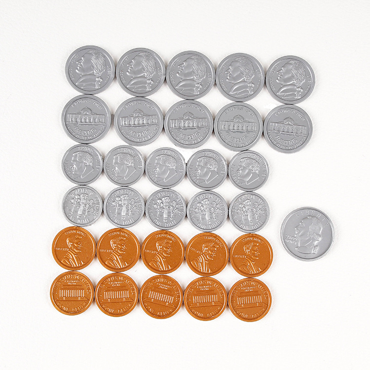 Пластиковые монеты, американские монеты, пластиковые монеты доллара, экономичные, различные экспортные монеты, красивые золотые монеты