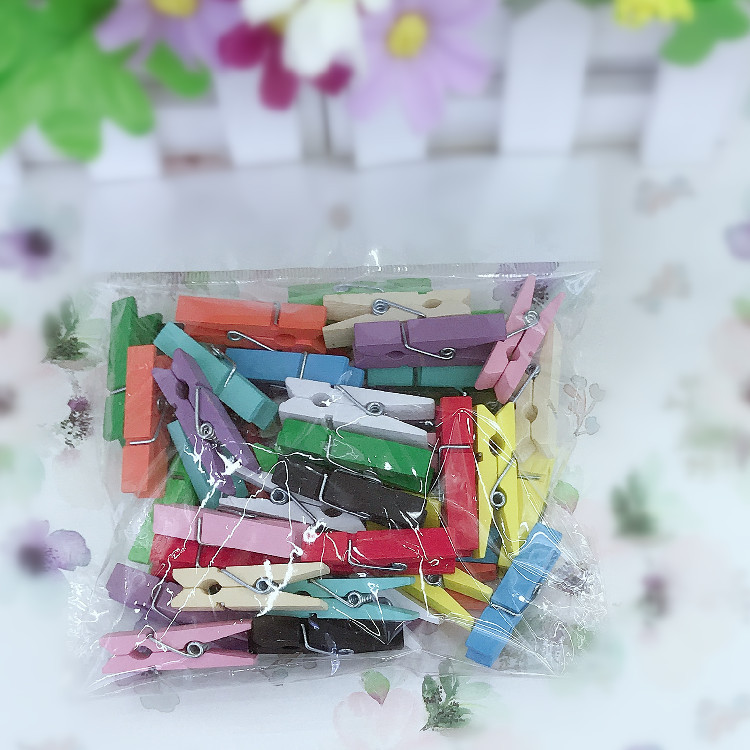 Деревянные зажимы, оптовая упаковка, 2.5*0.3 см, 3.5*0.7 см