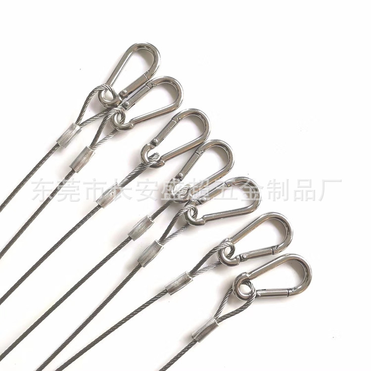 304 Stainless Steel Wire Rope Anti-Fall Rope Safety Rope Lighting Safety Sling Electric Vehicle Trunk Pull Cord