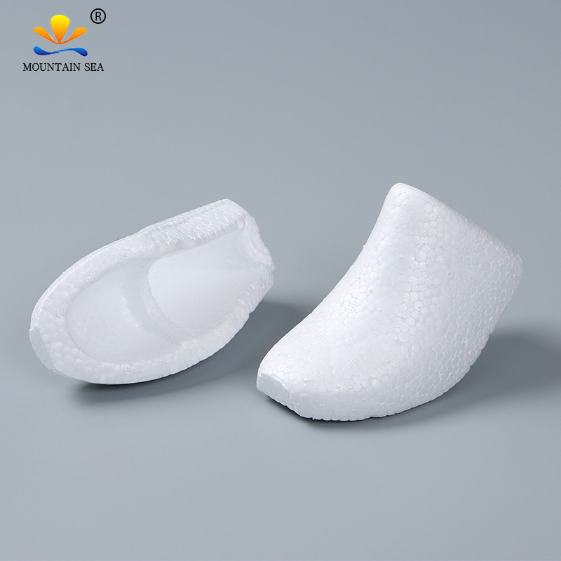 Factory wholesale in stock film foam head shaping shoe support children's single-layer shoes cotton-padded shoes universal foot model shoes set