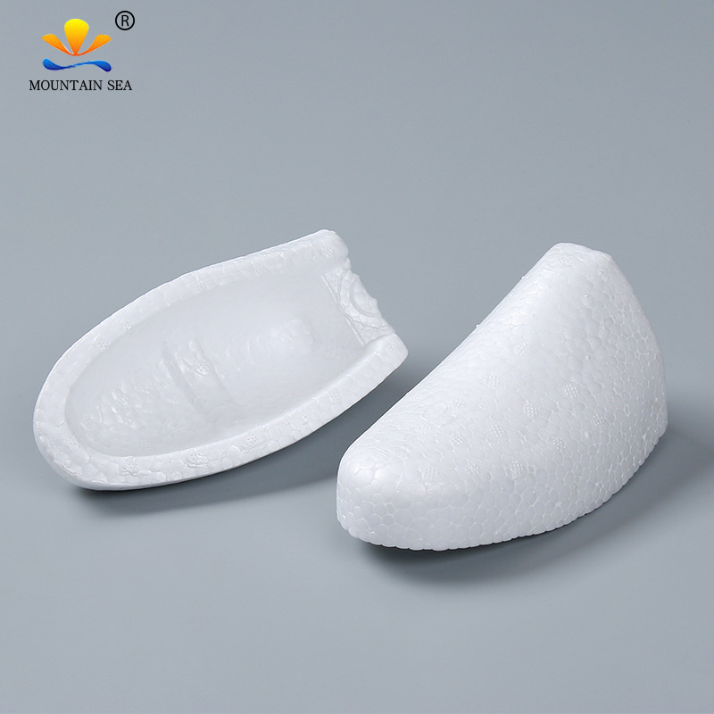 Factory wholesale in stock film foam head shaping shoe support children's single-layer shoes cotton-padded shoes universal foot model shoes set