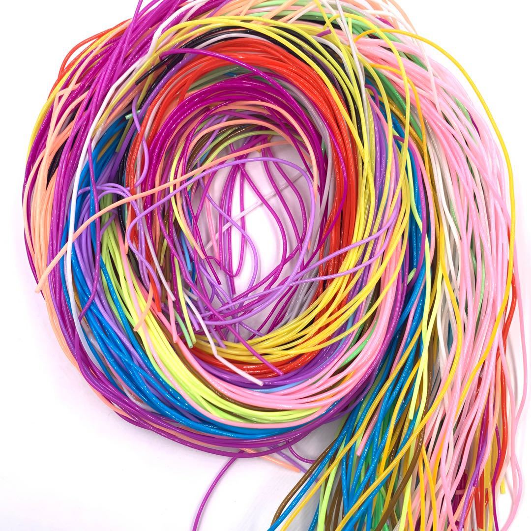 Colored Accessories (20 Pcs) 1.8mm 200 Pcs/Bag Environmentally Friendly Pvc Plastic DIY Braided Rope/Hose