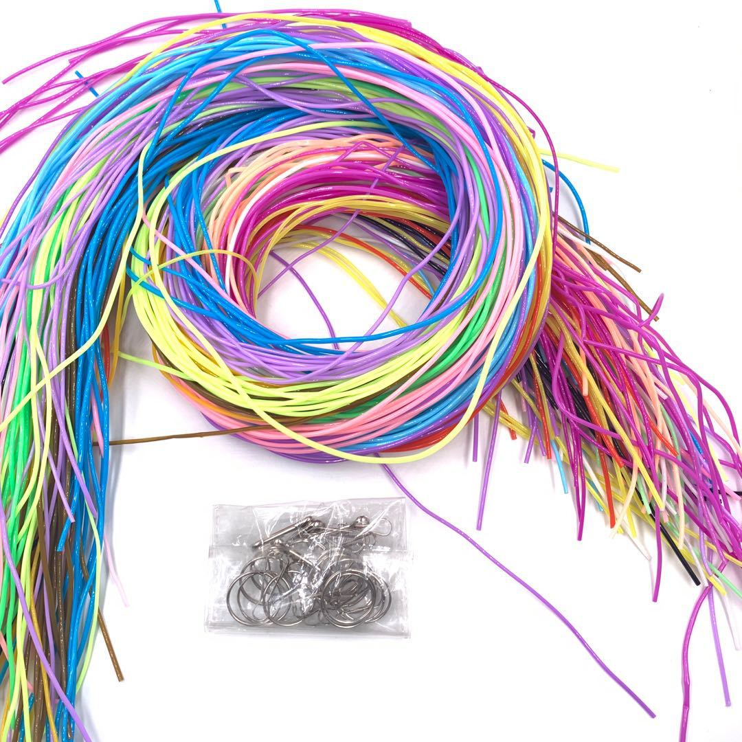 Цветные аксессуары (20 шт.) 1.8 мм, 200 шт./упак. Экологически чистая ПВХ пластиковая DIY плетеная веревка/шланг