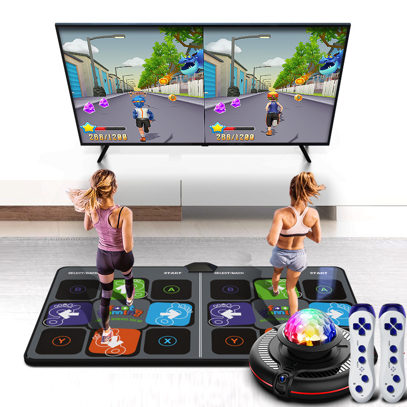 Dancing Overlord Wireless Double Dancing Blanket Home TV Computer Dual-purpose Interface Body Sense Game Dancing Machine Running Blanket