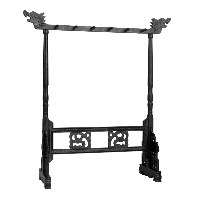 Yunge 12-Needle Brush Holder Imitation Chicken Wing Wood Plastic Pen Hanging Study Four Treasures Calligraphy Supplies Hanging Ornaments Pen Holder