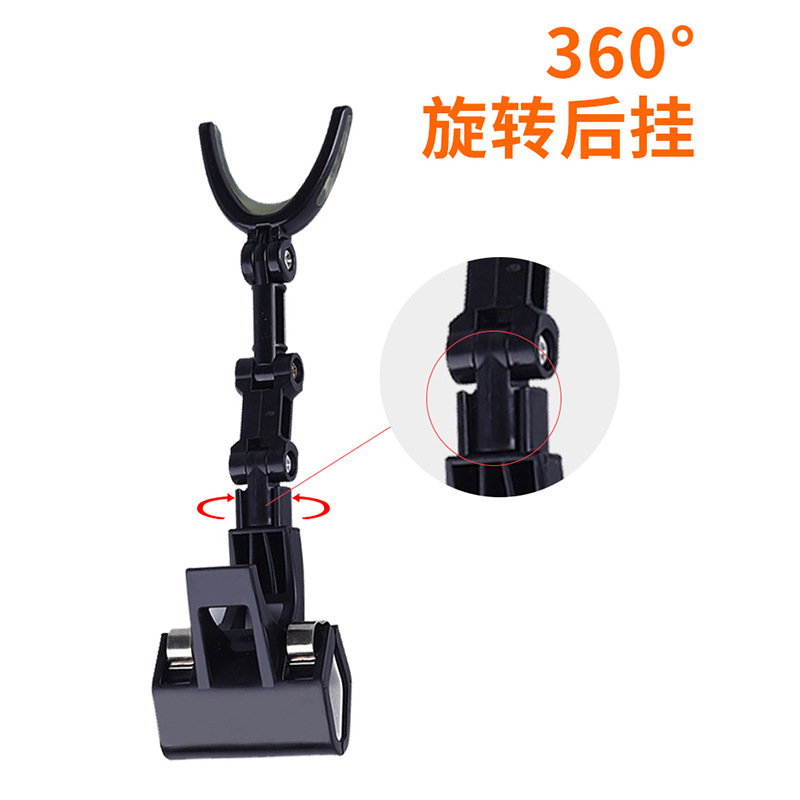Raft fishing bucket clip fishing rod rack bridge raft fishing rod rack raft rod bracket non-slip luminous rod front and rear hanging cross-border