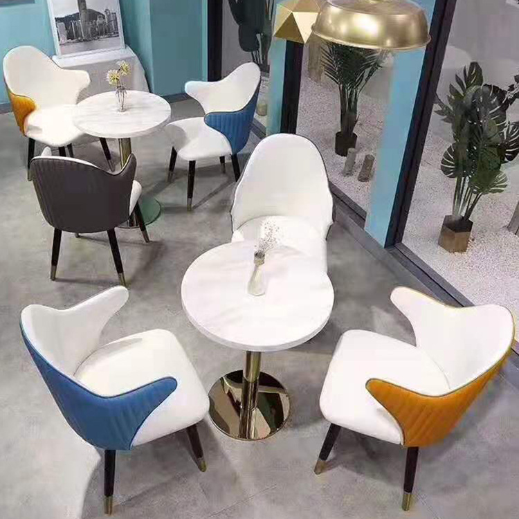 School Cafeteria Bar Western Restaurant Cafe Dessert Milk Tea Shop Dining Tables and Chairs Booth Sofa Combination Furniture