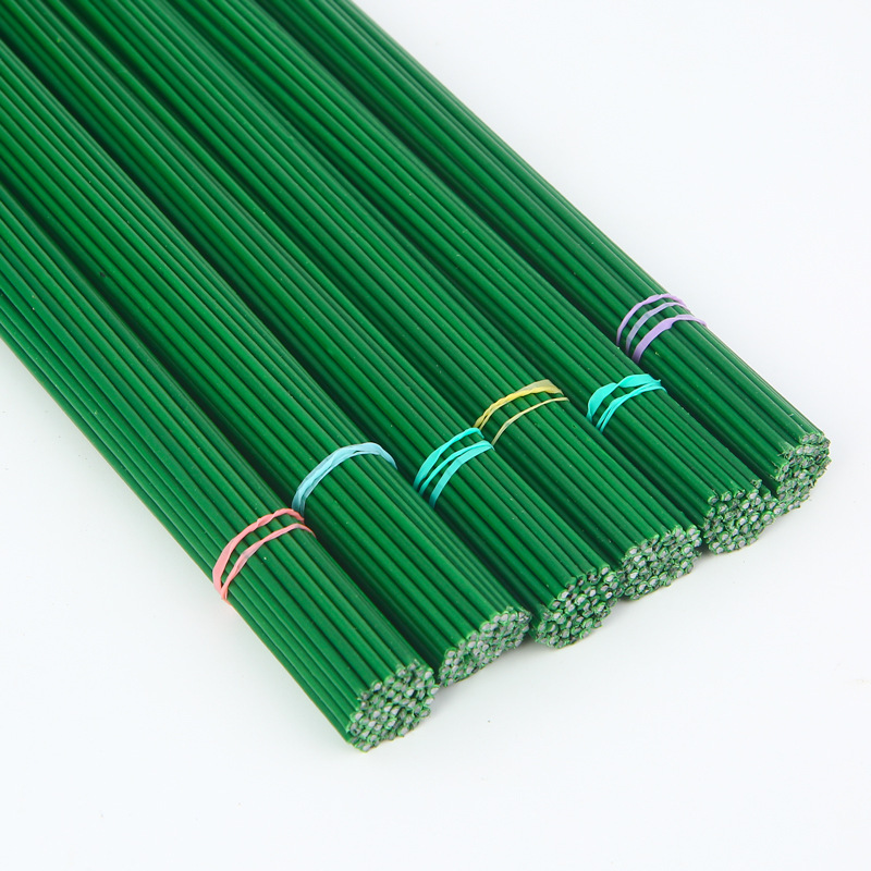 No. 2 Flower Stem 30cm Long Wire Mesh Flower Artificial Flower Paper Flower Fake Flower Soap Flower Ribbon Rose Factory Direct Sale Branch