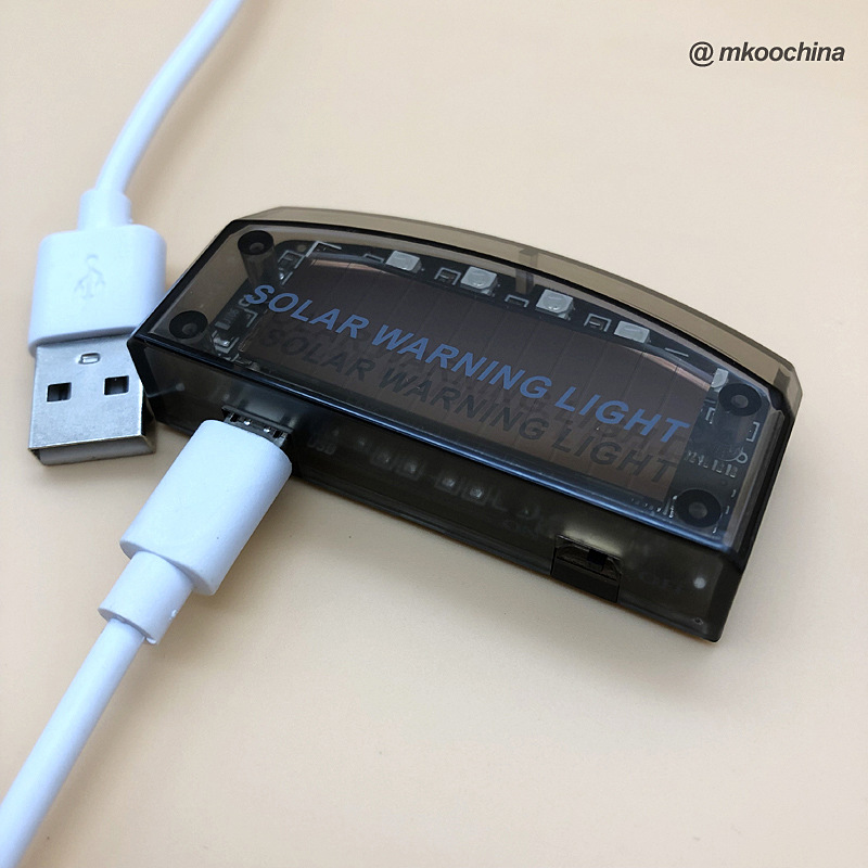 Car anti-theft warning light solar car safety anti-theft warning light/flash light/two-color double charge warning light