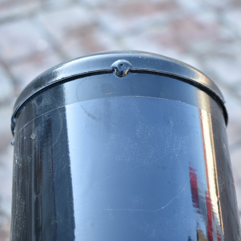 Steel tube warning column isolation retaining car road pile reflective column traffic safety fixed column parking locator anti-collision column