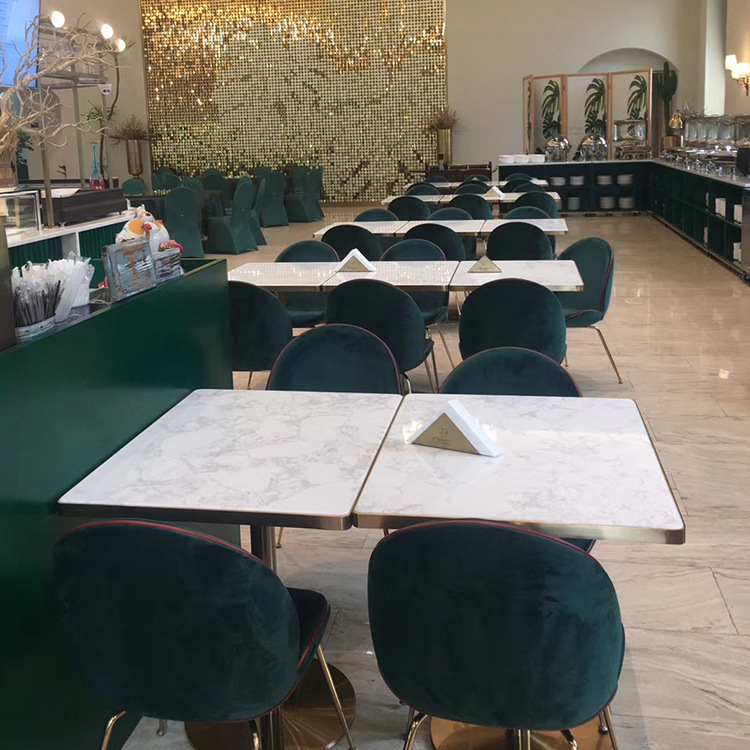 School Cafeteria Bar Western Restaurant Cafe Dessert Milk Tea Shop Dining Tables and Chairs Booth Sofa Combination Furniture