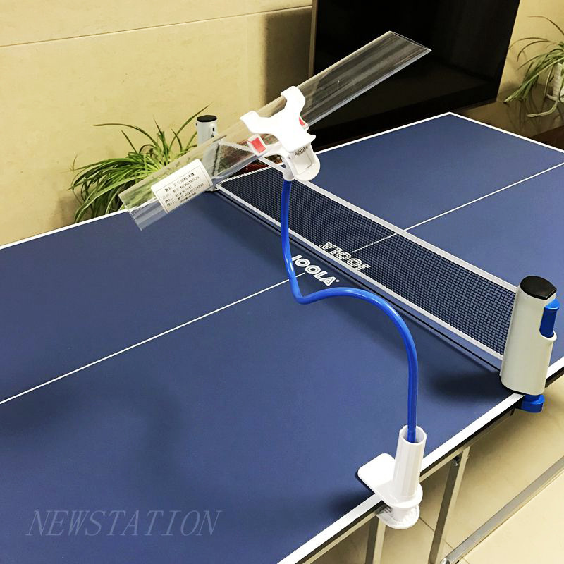 New station table tennis ball trainer serve machine technique shaping household trainer shooting version