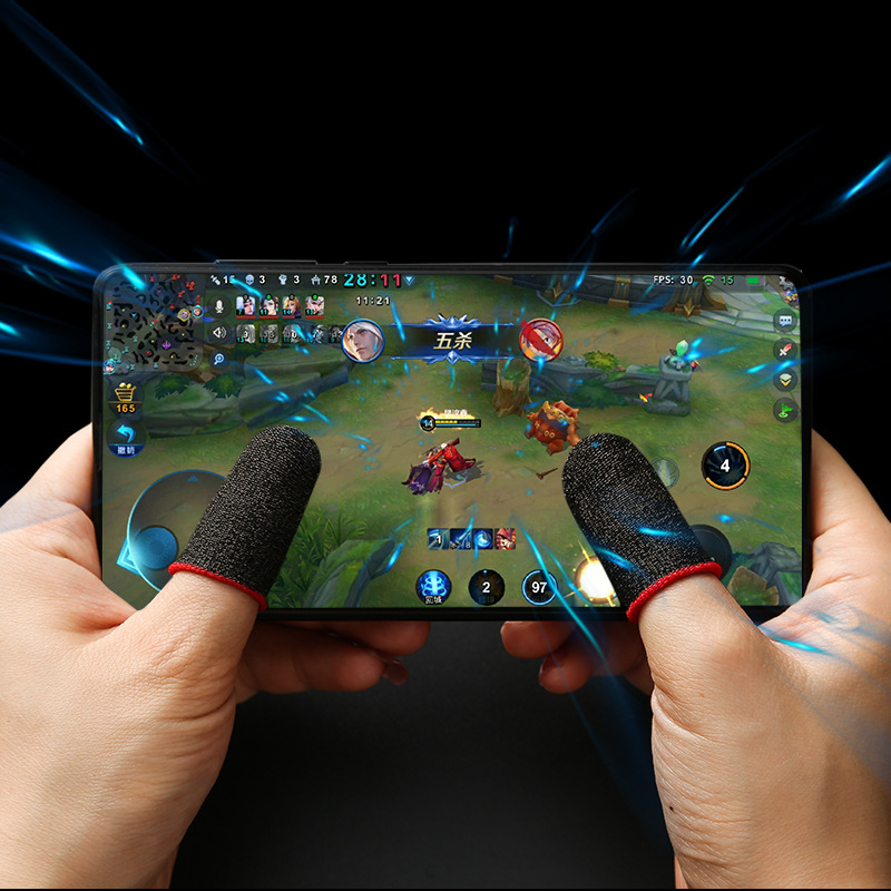 Game finger gloves sweat-proof non-slip high sensitive professional mobile game gloves artifact chicken-eating stimulation battlefield all Army attack