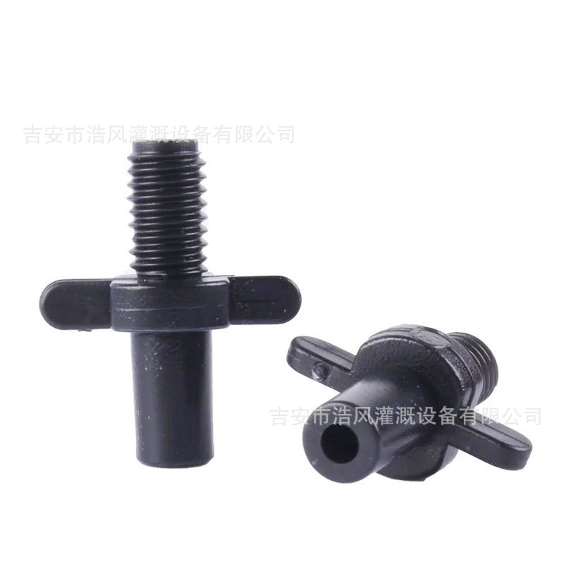4/7Pvc Capillary Tee Straight through Double Barbed Single Barb Elbow Four-Way Plug Outer Wire Variable Diameter Micro-Spray Accessories