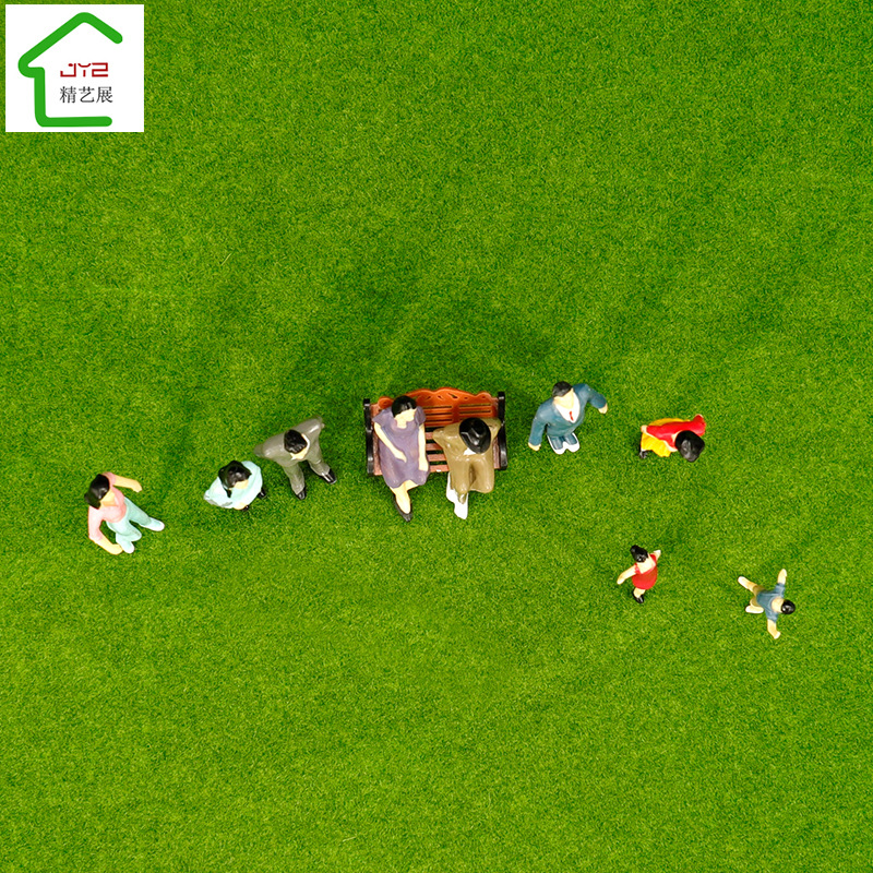 DIY building sand table figure doll decoration new multi-posture simulation mini color little doll model decoration