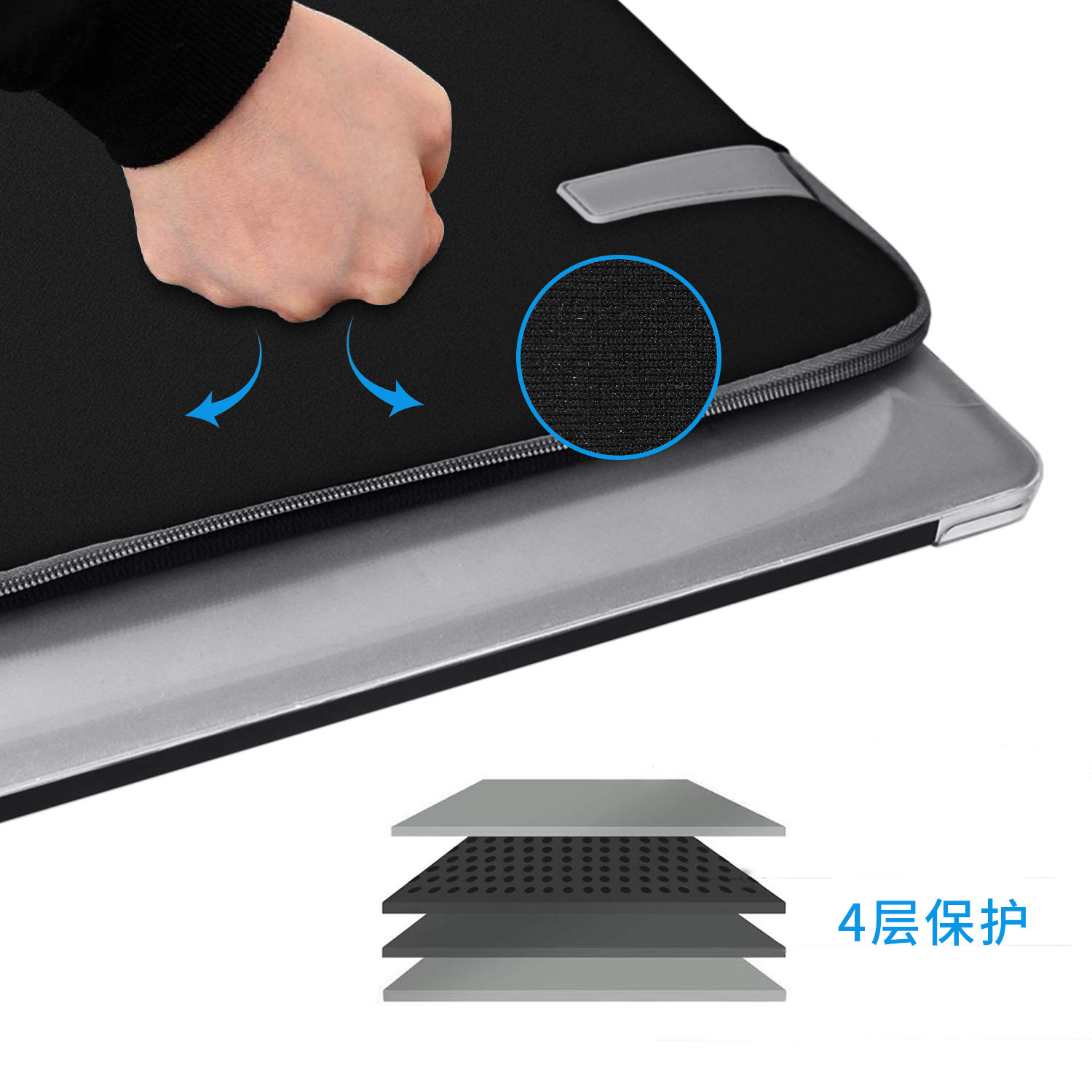 Diving material computer bag Apple Dell notebook liner bag 13 inch 14 inch 15.6 inch laptop sleeve