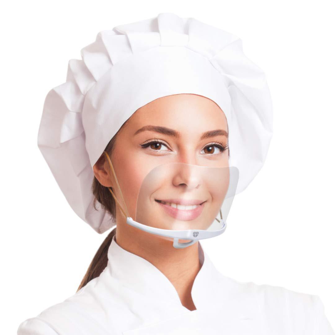 Factory Direct Sales Catering Food Transparent Mask Hotel Waiter Chef Mask Droplet Anti-Saliva Protection