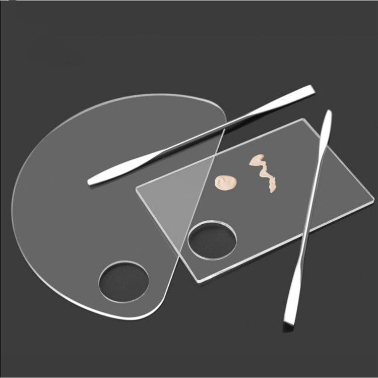 Foundation Palette Makeup Palette Acrylic Clear Tone Liquid Foundation Makeup Artist Use Nail Color Trumpet