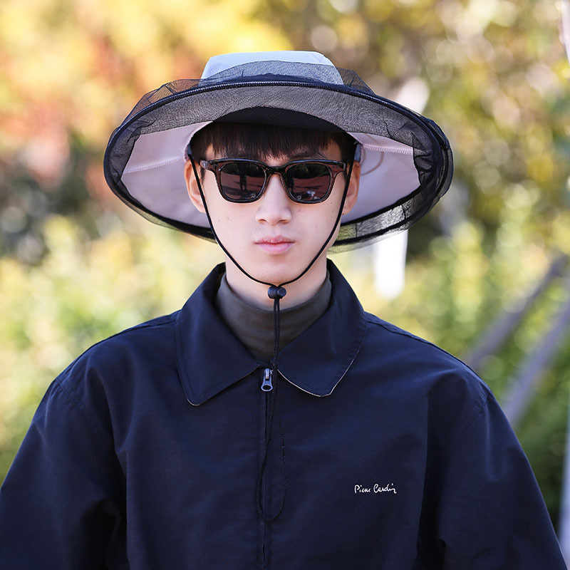 Anti-Mosquito Fisherman Hat, Adult Quick-Drying Casual Sunshade and Sun Protection Fishing Hat, Outdoor Outdoor Portable Fishing Hat