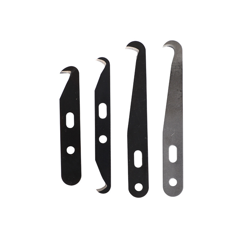 Knotting knife single-headed double-headed yarn cutter push-pull knife handle large hook blade textile hook blade banana handle multi-Specification