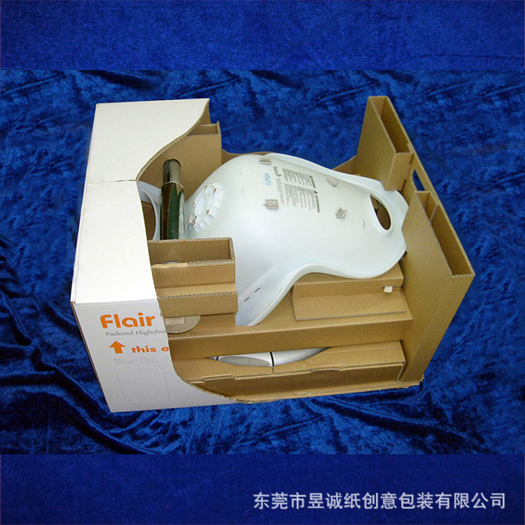 Child Seat Inner Support Creative Color Box Carton Carton Transport Buffer Corrugated Packaging Structural Design Product