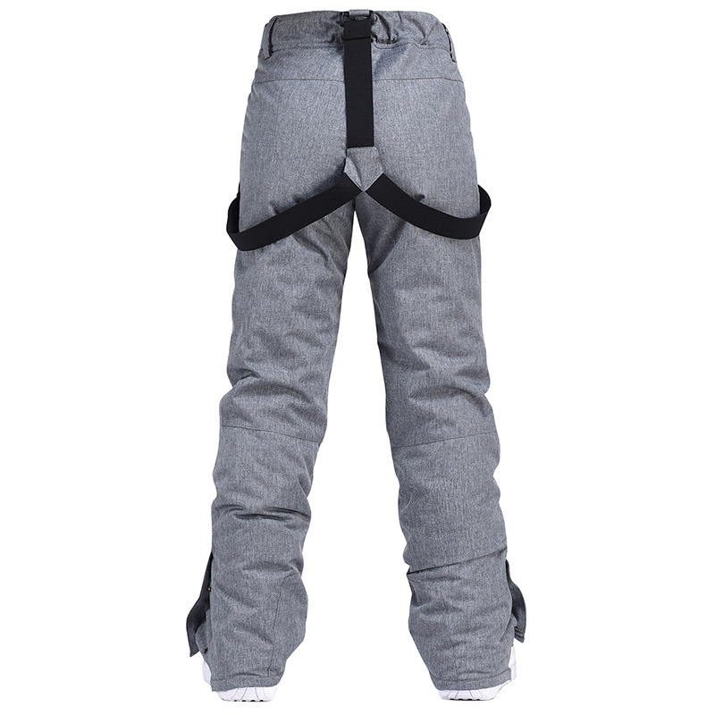 Ski Pants Women's Men's Slim-Fit Snowboard Double-Boards Snowboard Pants Warm Thickened Ski Pants with Strap