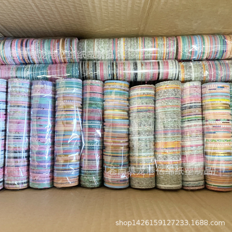 Paper tape bleeding wire roll strip decoration split diary journal border 3MM tape TikTok Gift Promotion
