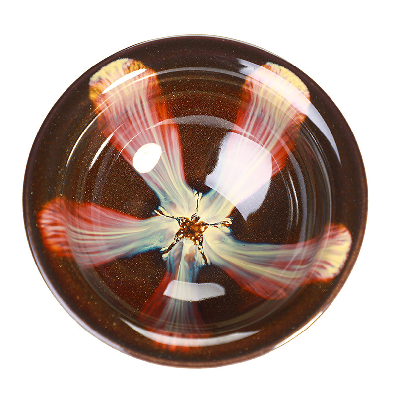 Kiln change ceramic single cup built lamp Tianmu glaze tea cup tea cup creative personal master cup large tea tasting cup fighting cup