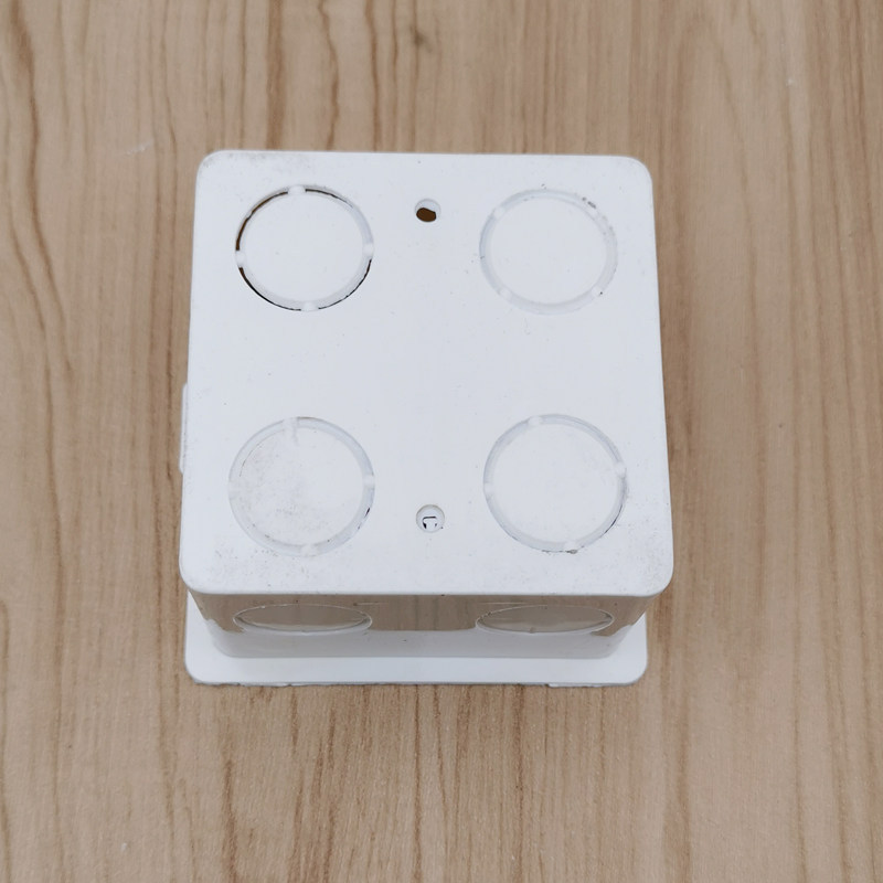 Factory wholesale 86 type open bottom box flame retardant plastic PVC concealed wire box white 86 type junction box