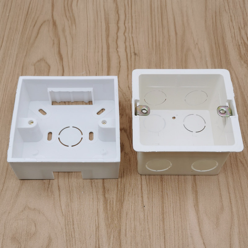 Оптовая продажа 86 типа открытого нижнего коробки огнестойкий пластиковый PVC скрытый проводной короб белый 86 типа соединительный короб